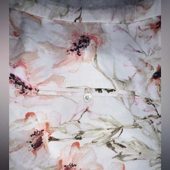 Haute Hippie drawstring silk shorts in floral-print georgette. - Picture 7 of 10